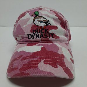 A&E Official Duck Dynasty Pink Camo Snap Back Cap Unisex Hat OSFM Embroidered‎